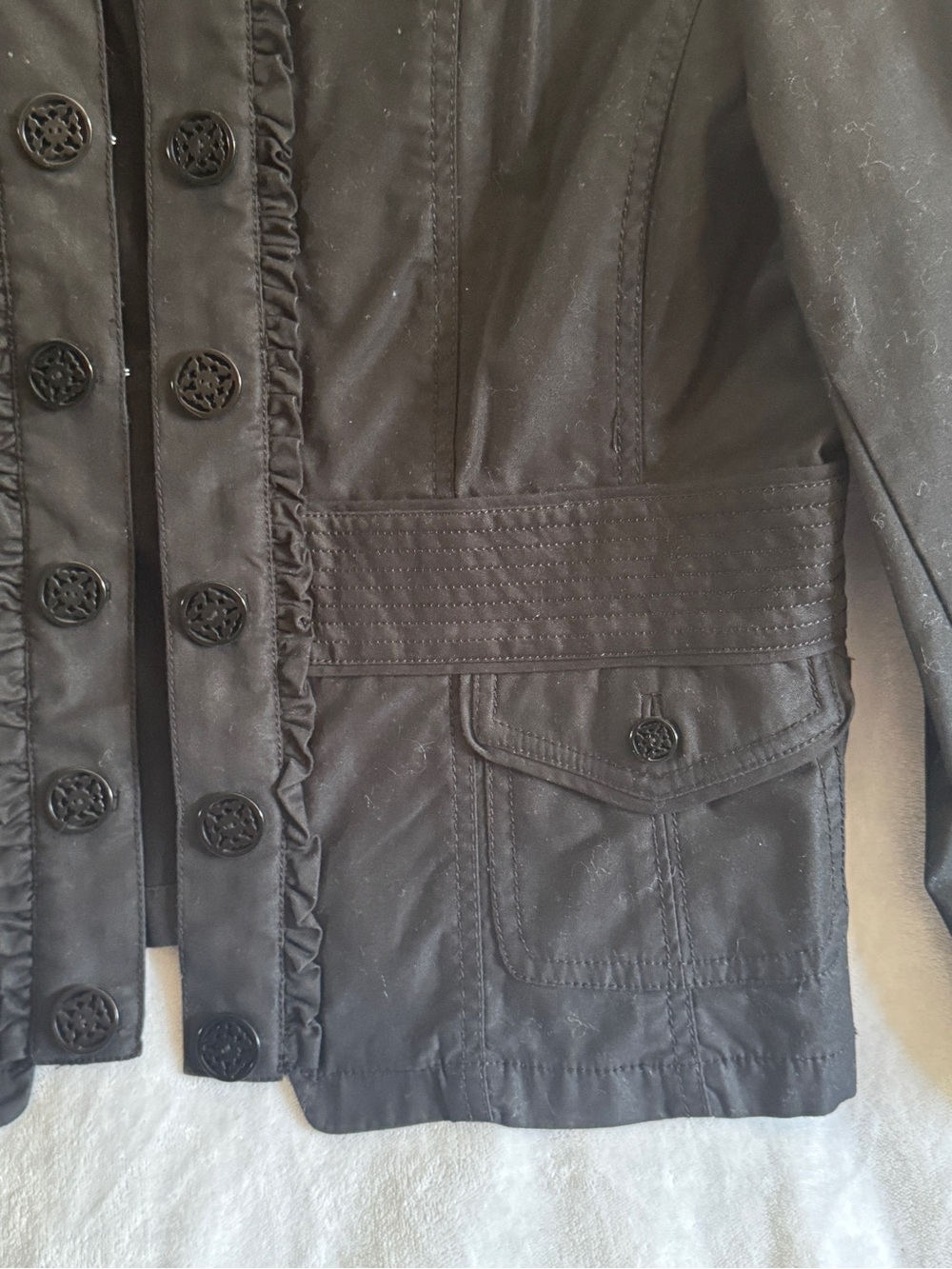 Women's Button-Front Jacket - Picture 2 of 3